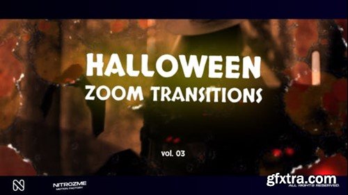 Videohive Halloween Zoom Transitions Vol. 03 48378392