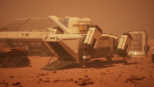 Videohive - Futuristic Base for Colonizing Mars - 48126841