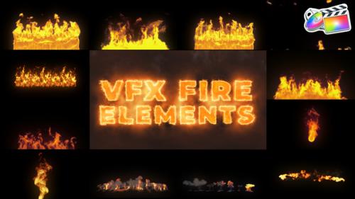 Videohive - VFX Fire Elements for FCPX - 48092140