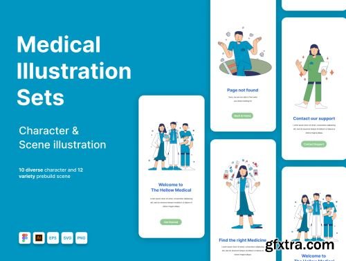 Medical Illustration Sets Ui8.net