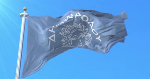 Videohive - Rhoides Island Flag, Greece - 48066275