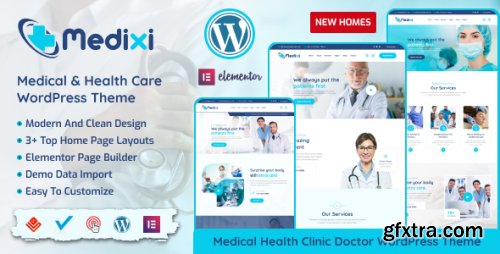 Themeforest - Medixi - Doctor & Medical Care WordPress Theme 47795763 v1.1.0 - Nulled