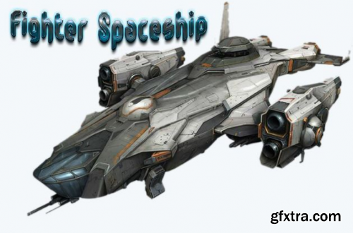 FootageCrate - Fighter Spaceship