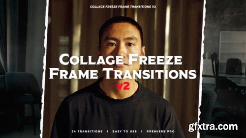 Collage Freeze Frame Transitions V2 Premier Pro Preset