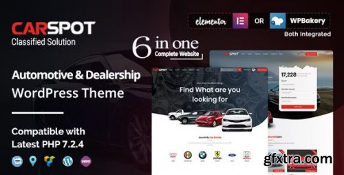 Themeforest - CarSpot – Dealership Wordpress Classified Theme 20195539 v2.4.1 - Nulled