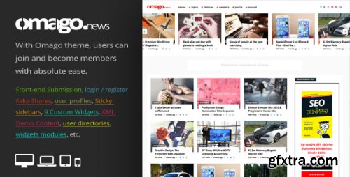 Themeforest - Omago News - User Profile Membership & Content Sharing Theme 20727955 v3.0 - Nulled