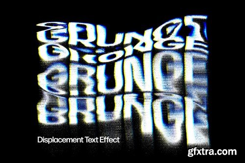 Grunge Displacement Text Effect YSXRWES