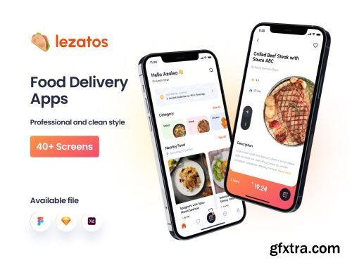 Lezatos - Food Delivery Apps Ui8.net