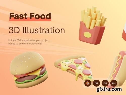 EMAMFOOD: 3D Fast Food and Drink Icons Ui8.net