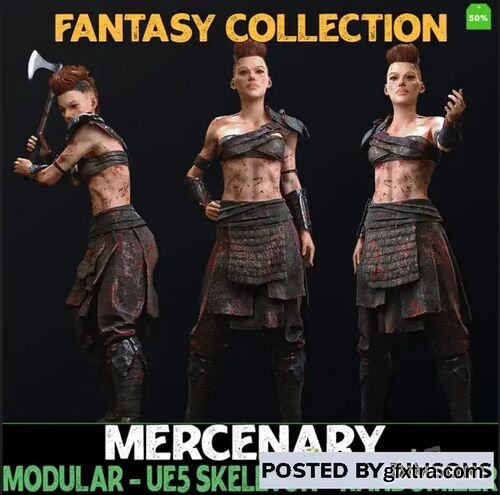 Modular Mercenary - Female Humans - Fantasy Collection v5.01