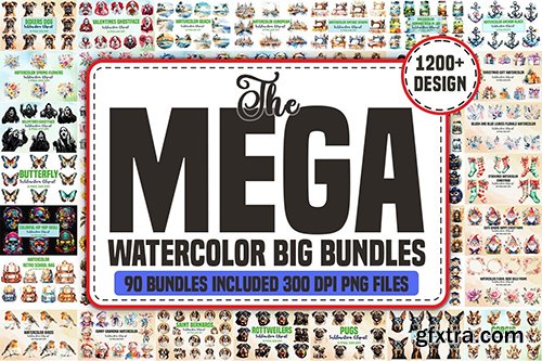 The Mega Watercolor Big Bundle