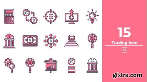 Videohive Trading Icon After Effect 48381635