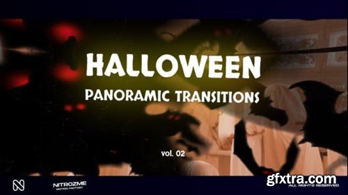 Videohive Halloween Panoramic Transitions Vol. 02 48378131