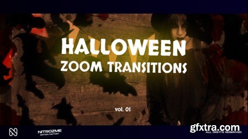 Videohive Halloween Zoom Transitions Vol. 01 48378371