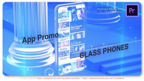 Videohive - Clean Glass Phones App Promo - 48093541