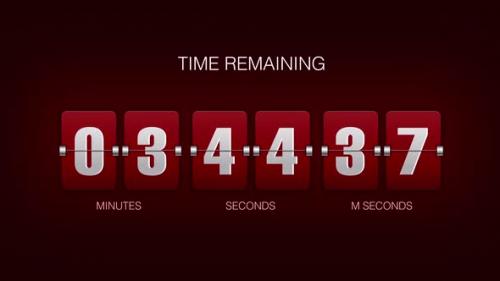 Videohive - 5 Minutes Countdown Timer Red - 48137554