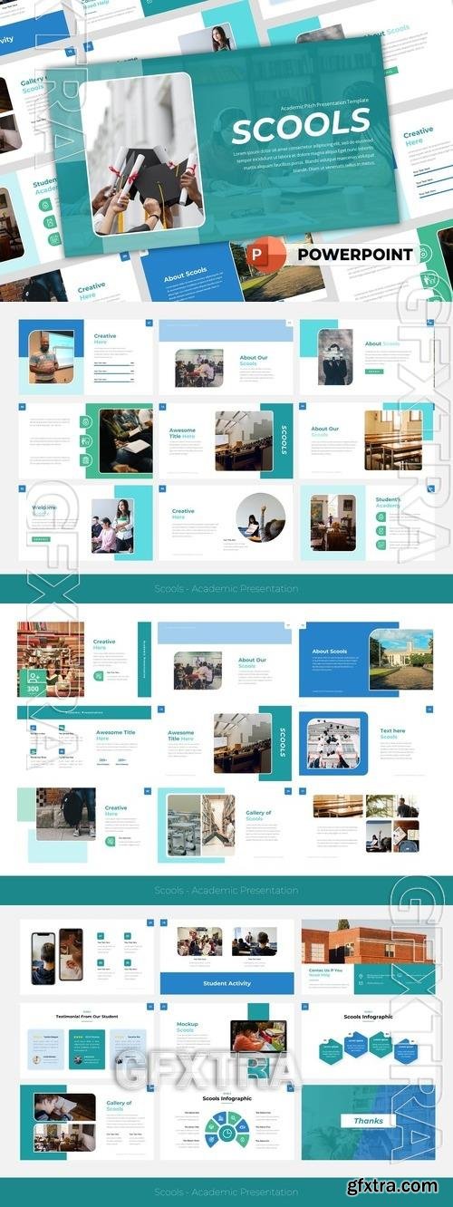 Scools Academic PowerPoint Template DJ2WQWD