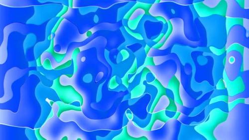 Videohive - Abstract futuristic smooth liquid. Wallpaper texture wave pattern liquid . Moving shape layer style - 48143622