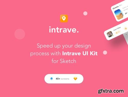Intrave App UI Kit Ui8.net