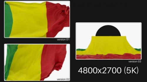 Videohive - Pack Of Mali Flag On Alpha - 48145368