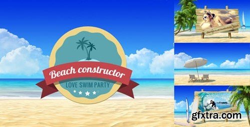 Videohive Summer Beach Video Displays. Vacation Travel Theme 5082352