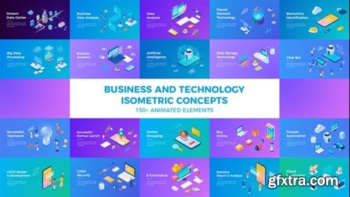 Videohive Business and Technology Isometric Concepts 29373832