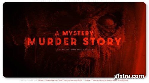 Videohive Murder Story - Cinematic Horror Trailer 48454976