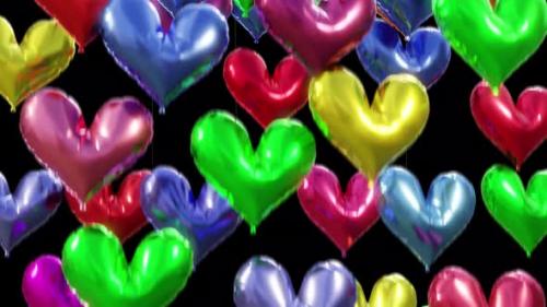 Videohive - Heart Balloons Alpha Channel. - 48107712