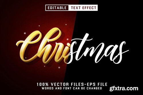 Christmas Editable Text Effect CVTV6RW