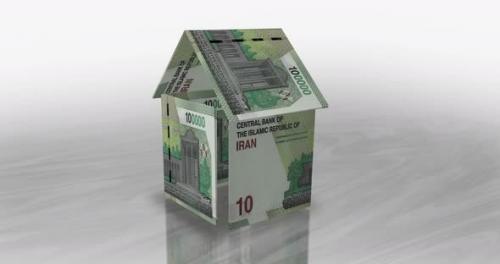 Videohive - Iranian Rial 100000 IRR money banknotes paper house on the table - 48109366