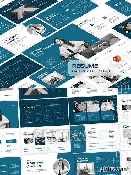 Personal Resume PowerPoint Template NYDQ854