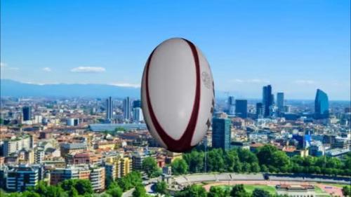 Videohive - Rugby Ball Rotate - 4k - 48110245