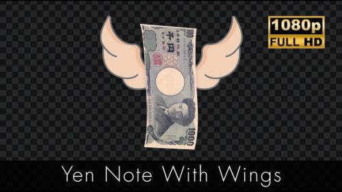 Videohive - Yen Note With Wings - 48111163