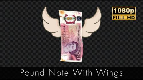 Videohive - Pound Note With Wings - 48111165