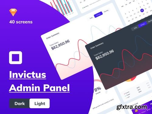 Invictus - Dashboard Admin Panel UI kit (Light and Dark) Ui8.net