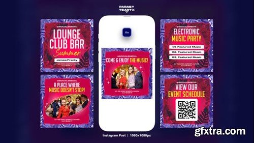 Videohive Night Club Party Instagram Post 48478265