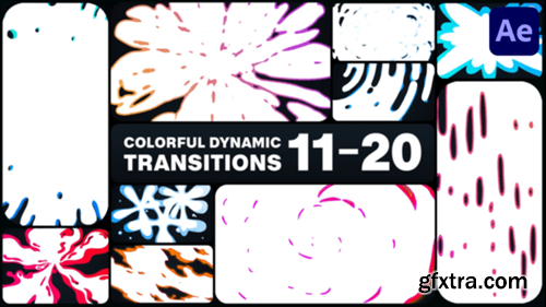 Videohive Colorful Dynamic Transitions for After Effects 48471271
