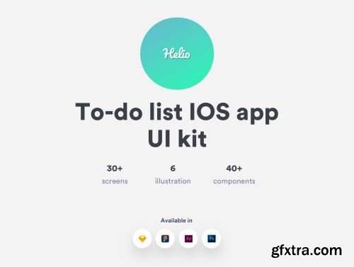 Helio to-do list iOS UI kit Ui8.net