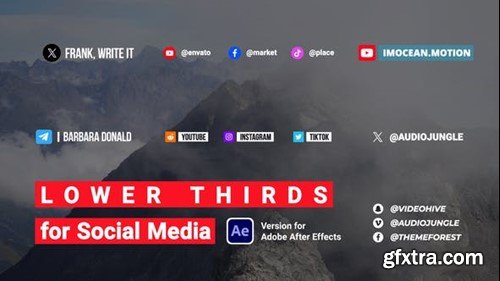Videohive Lower Thirds for Social Media 48471548