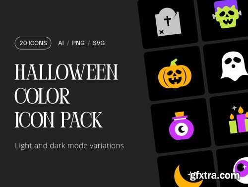 Halloween Color Icon Pack Ui8.net