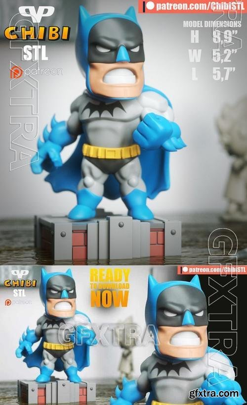 Batman Golden Age Chibi – 3D Print Model