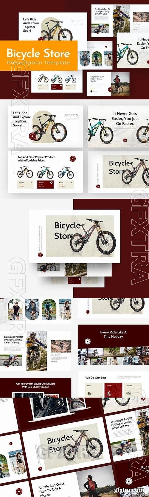 Bicycle Store Powerpoint Template Q8QSRXY