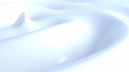 Videohive - Light Blue Cream That Forms Waves Intro Able to Loop Seamless - 48124883