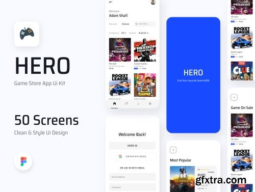 HERO- Game Store App Ui Kit Ui8.net