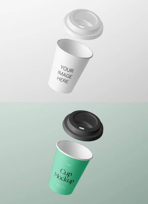 Coffee Cup With Lid Mockup 644075351