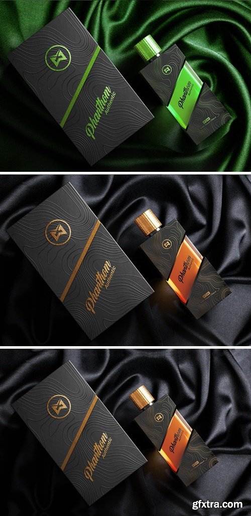 Luxury Perfume Packaging Mockup MMHNMRE