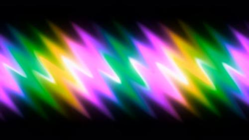 Videohive - lurred zigzag rainbow color stripes - 48227215
