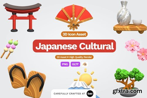 3D Japanese Cultural Illustration 4YRBVZD