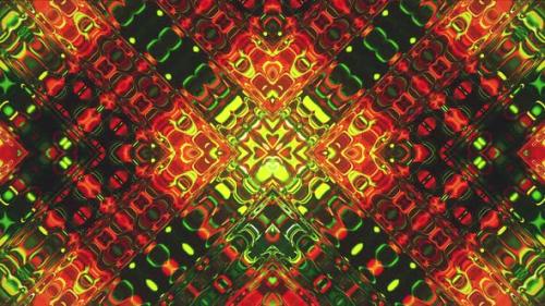 Videohive - Red Green Glowing Liquid Pattern - 48228164