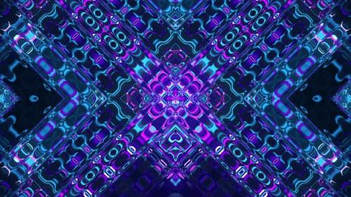Videohive - Blue Purple Glowing Liquid Pattern - 48228165